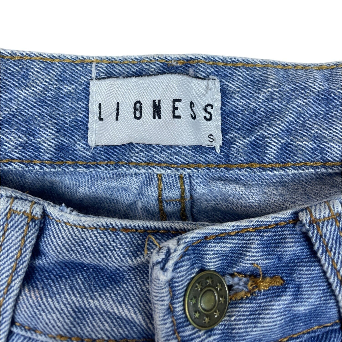 Lioness Women's Blue Denim Pants Sz S