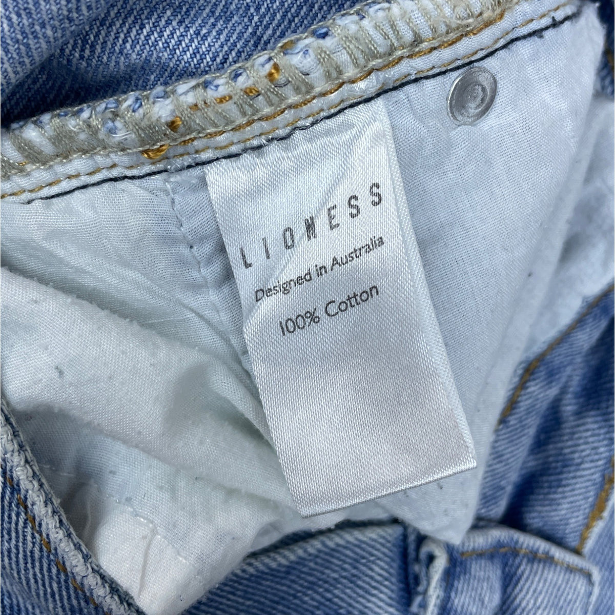 Lioness Women's Blue Denim Pants Sz S