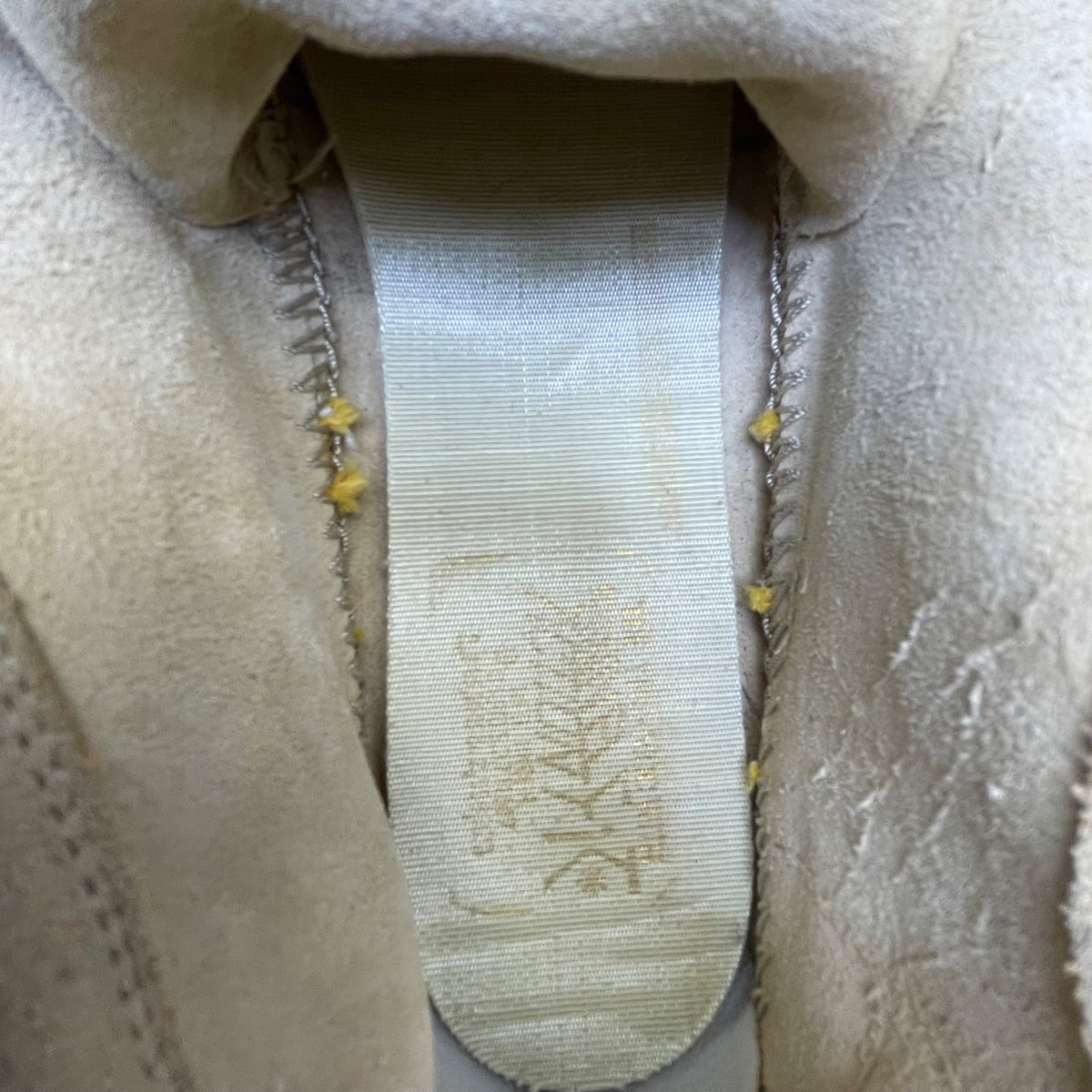 Lake Church Men’s Sand Suede Fringe Hand laced Hard Sole Moccasins Size 7.5