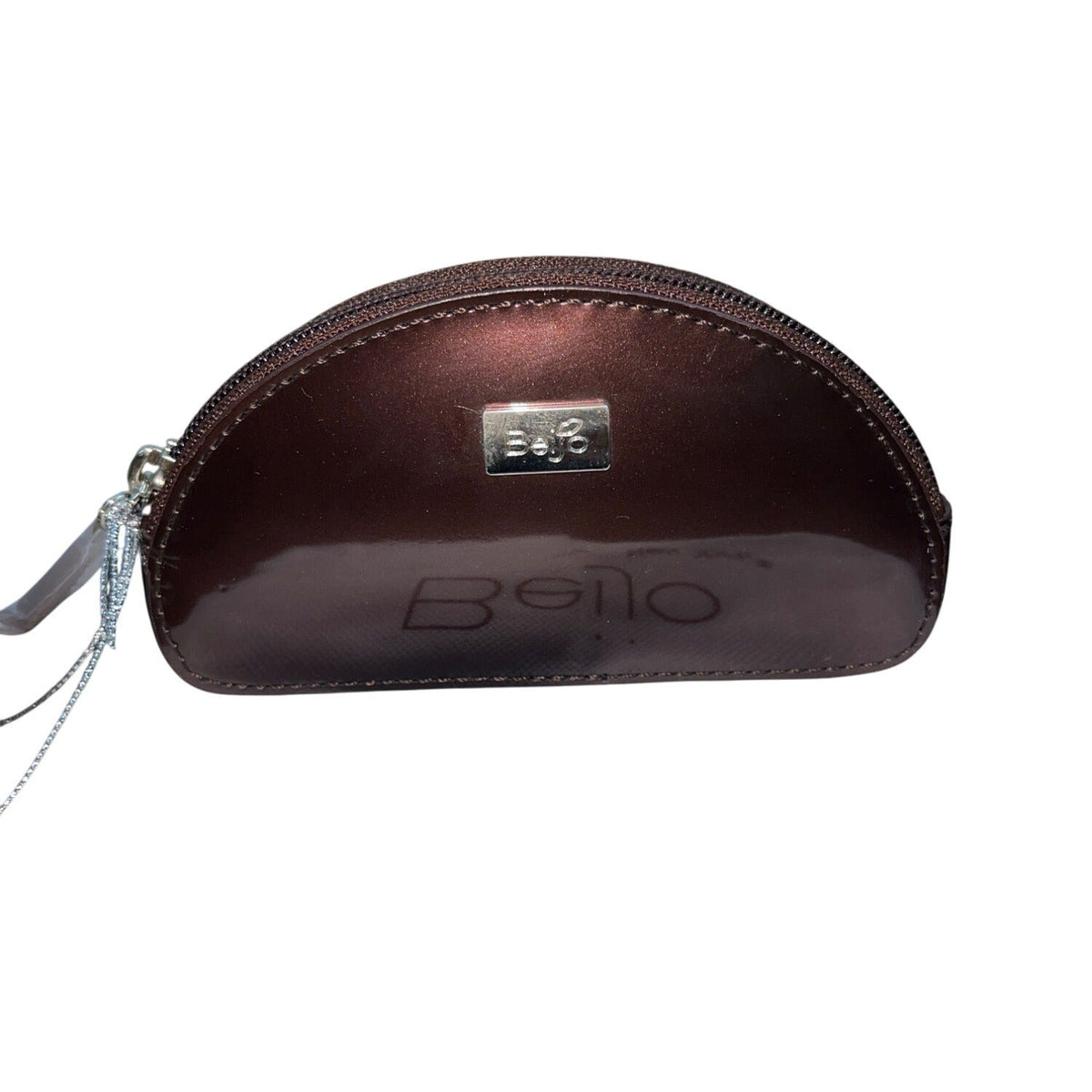 Beijo Brown Leather With Matching Coin Purse Set Twist Lock Women Handbag Size M