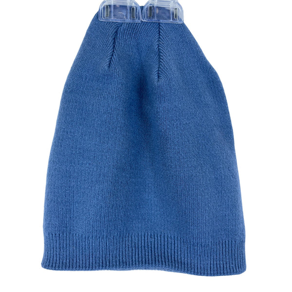 Funky Men’s Blue Knit Beanie Soft Warm Winter Hat Acrylic Stretch Fit
