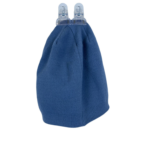 Funky Men’s Blue Knit Beanie Soft Warm Winter Hat Acrylic Stretch Fit