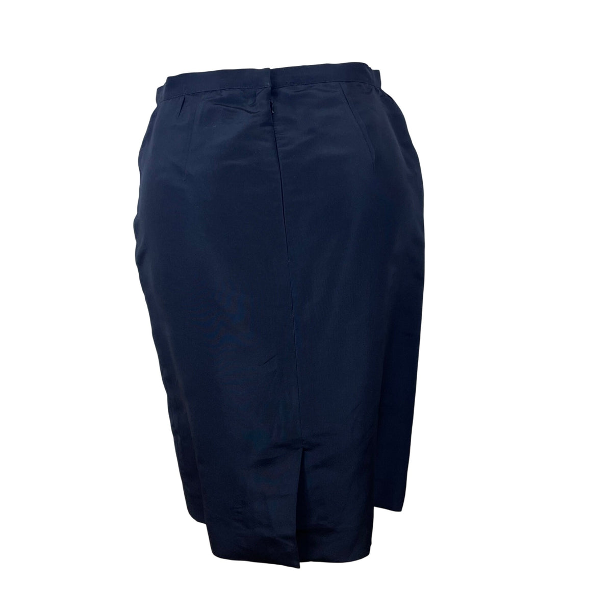 Oscar De La Renta Womens Black Silk Pencil Skirt Italy Office Wear Size 8