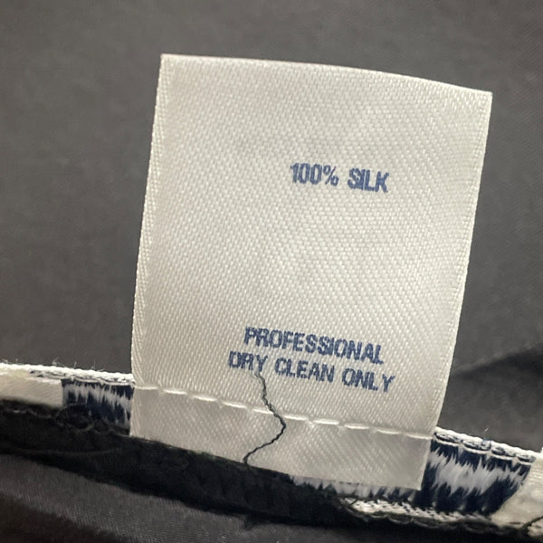 Oscar De La Renta Womens Black Silk Pencil Skirt Italy Office Wear Size 8