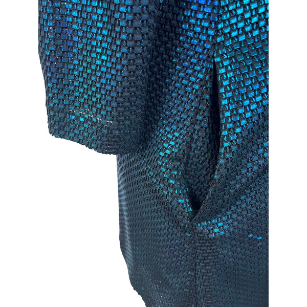 Vintage Iridescent Blue Sequin Dress By Free people