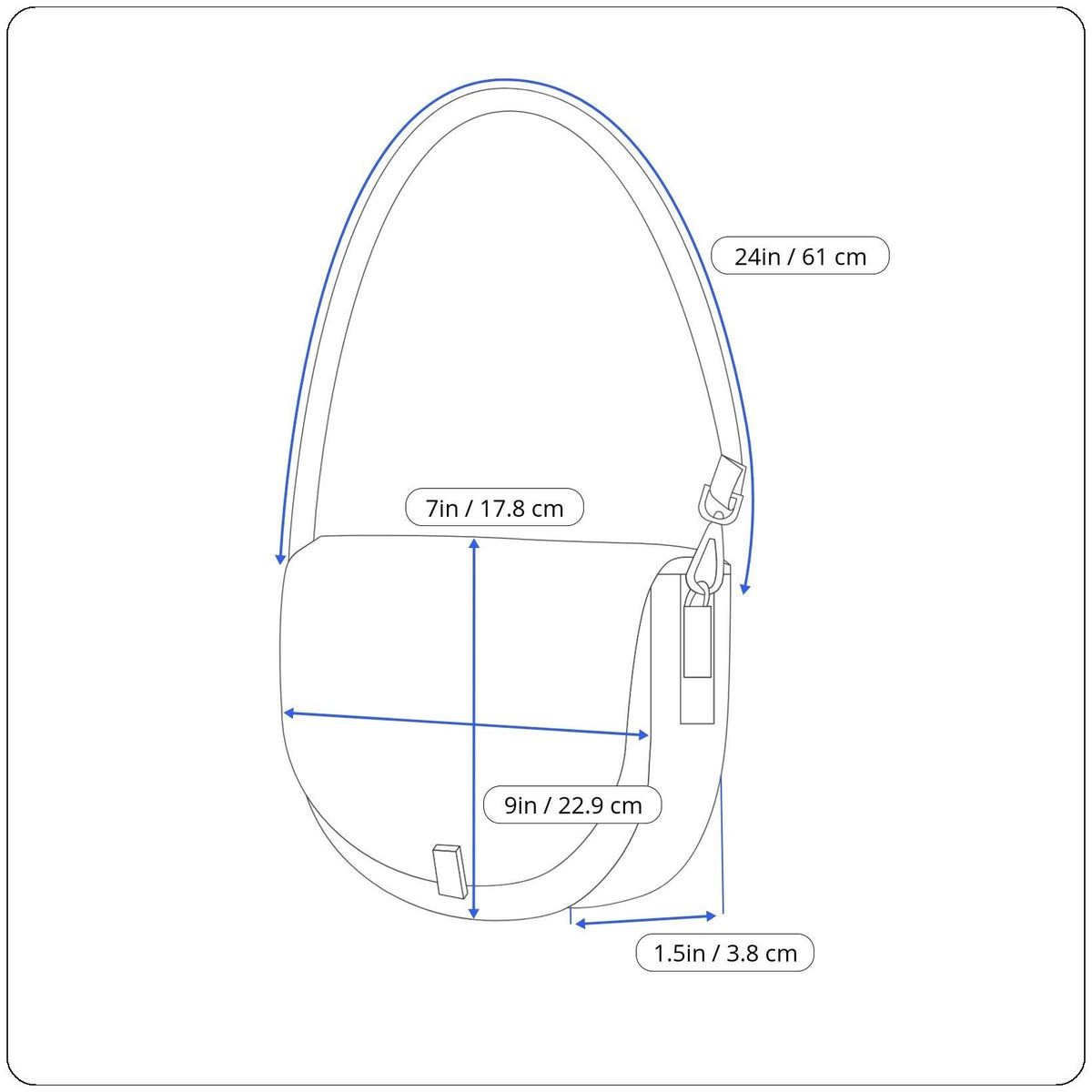 B. Makowsky Women’s Black & Bronze Leather With Fringe Zippered Crossbody Bag