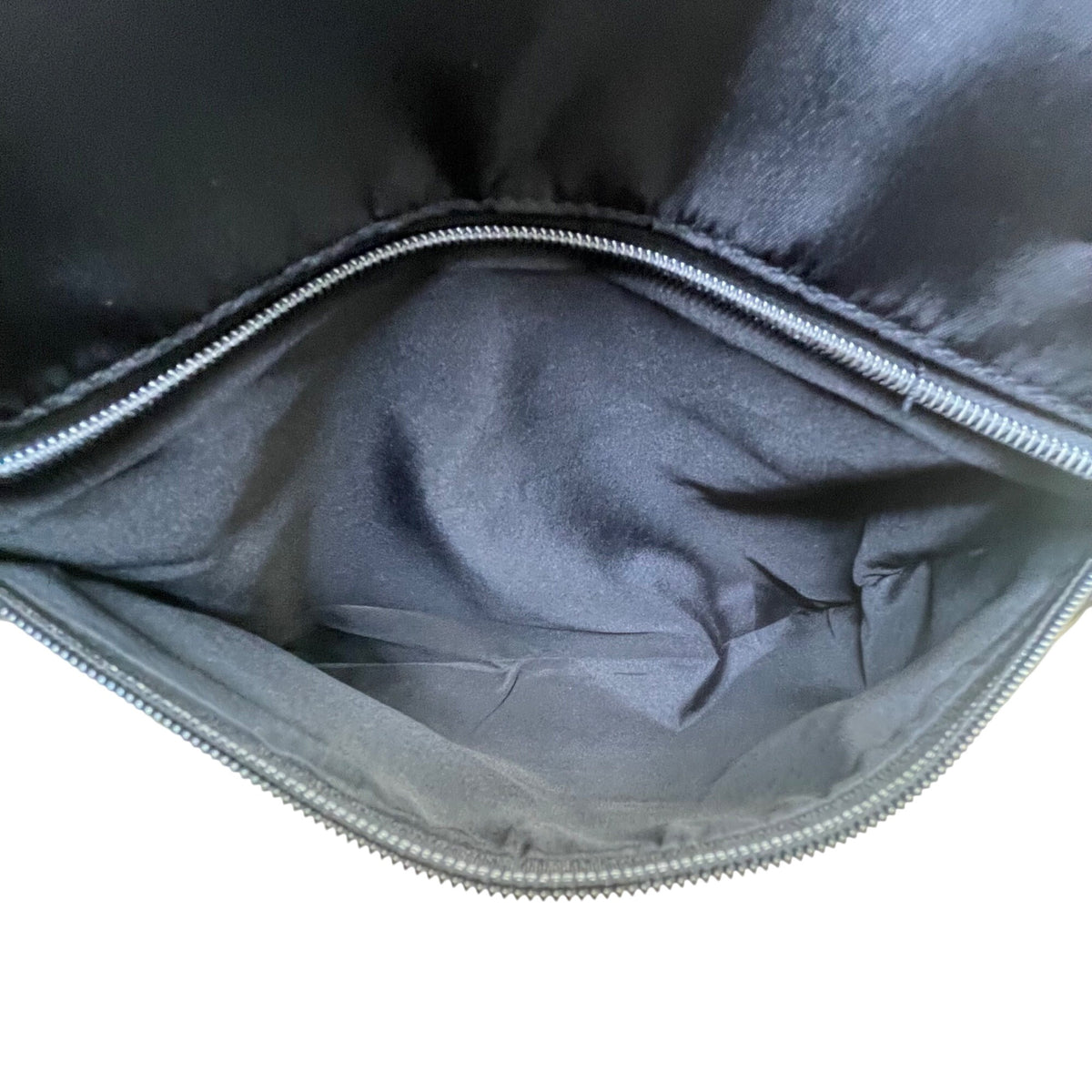 Women’s Black Nylon With Faux Leather Handles & Multiple Compartments Tote Bag