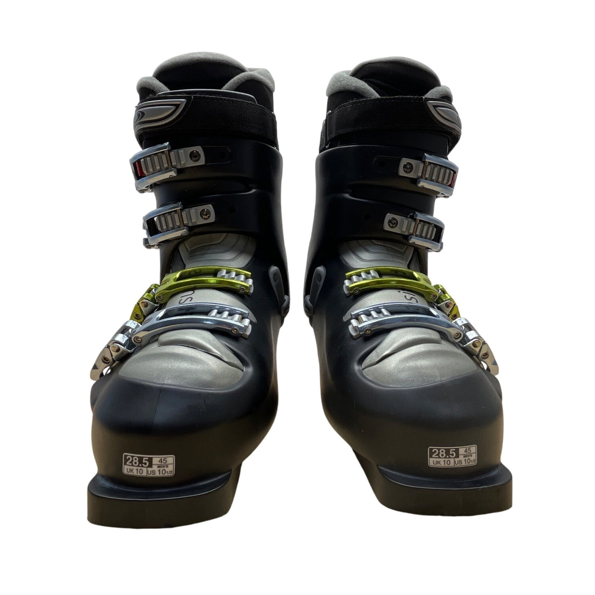 Salomon Evolution Z 8.99 Mens Black Adjustable Buckles Autofit Ski Boots Sz 10.5