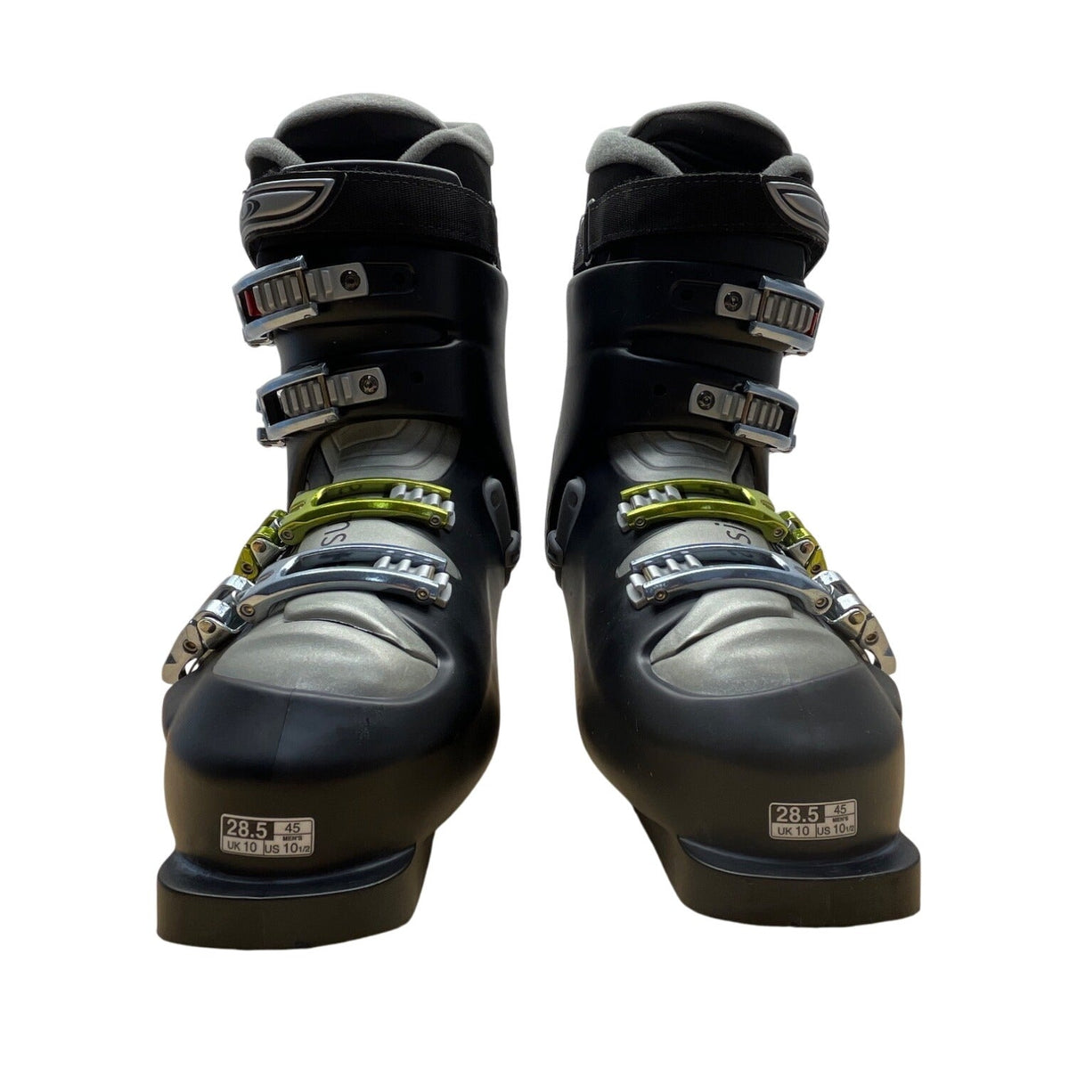 Salomon Evolution Z 8.99 Mens Black Adjustable Buckles Autofit Ski Boots Sz 10.5