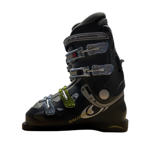 Salomon Evolution Z 8.99 Mens Black Adjustable Buckles Autofit Ski Boots Sz 10.5