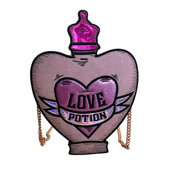 Harry Potter X Danielle Nicole Pink Chain Strap Love Potion Heart Crossbody Bag
