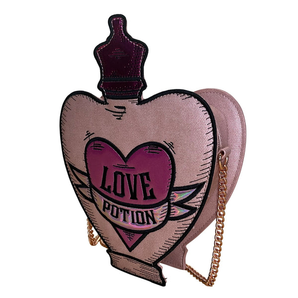 Harry Potter X Danielle Nicole Pink Chain Strap Love Potion Heart Crossbody Bag