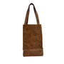Handmade in Paraguay Brown Leather Bucket Tote Bag