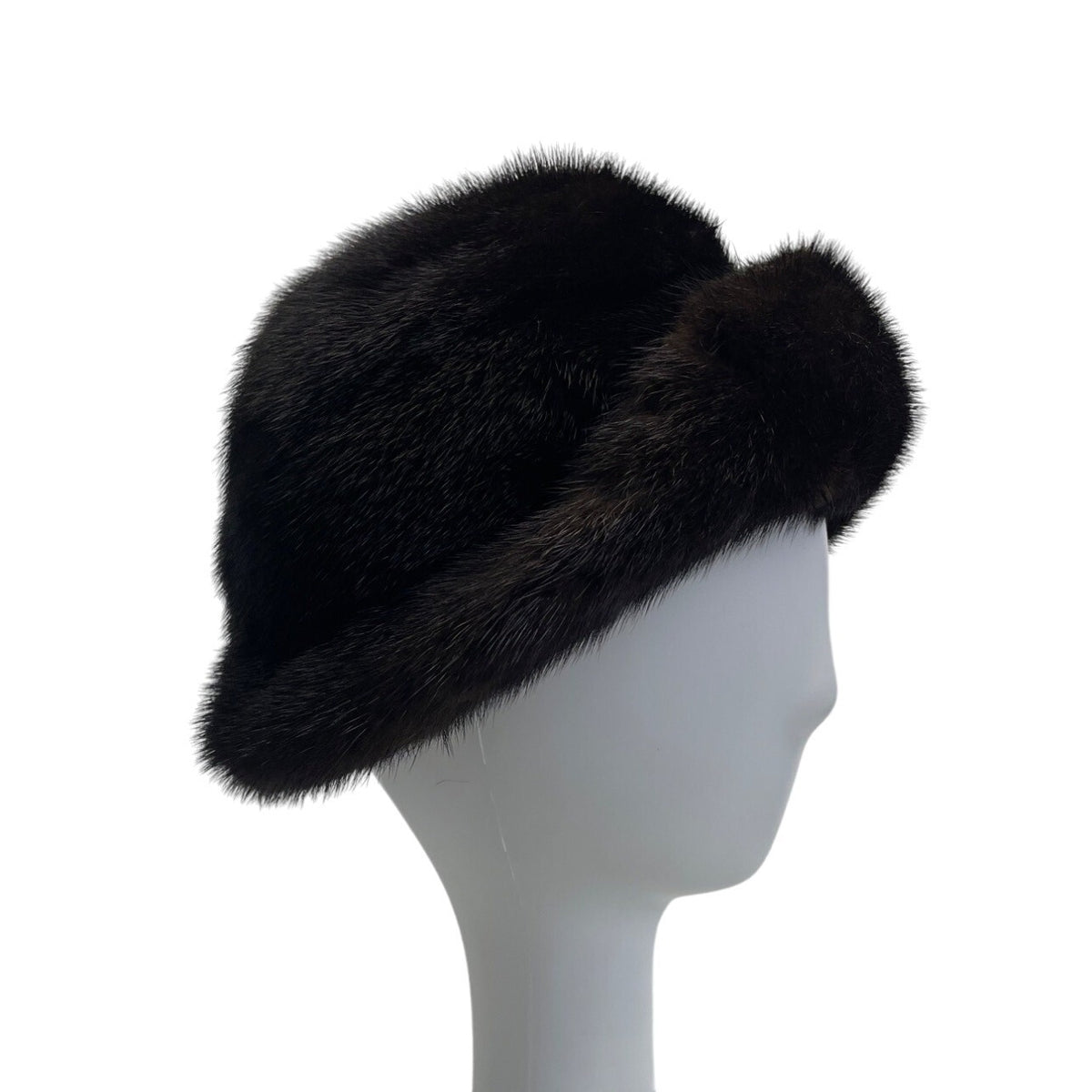Vintage Kakas Fur Company Women's Brown Mink Fur Ranch Hat Cap