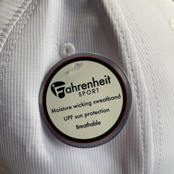 Fahrenheit White Hat Golf Baseball Cap - NWT