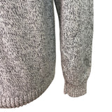 Izod Gray Knit Pullover Sweater Button-Up Mock Neck Mens Casual Warm Soft Sz M