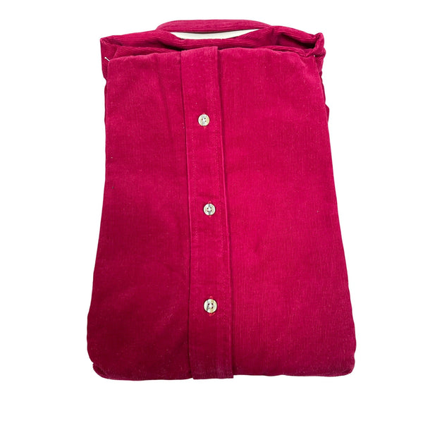 Vintage 90s John Ashford Sport Mens Red Button-Down Long Sleeve Shirt Sz M-New