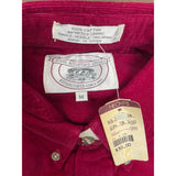 Vintage 90s John Ashford Sport Mens Red Button-Down Long Sleeve Shirt Sz M-New