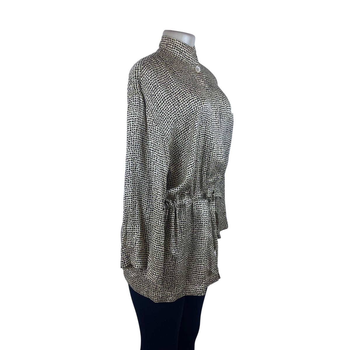 Anne Kleinll Women’s Brown Tunic With Belt Long Sleeve Modern Look Sz 8