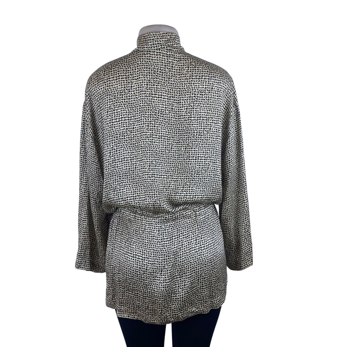 Anne Kleinll Women’s Brown Tunic With Belt Long Sleeve Modern Look Sz 8