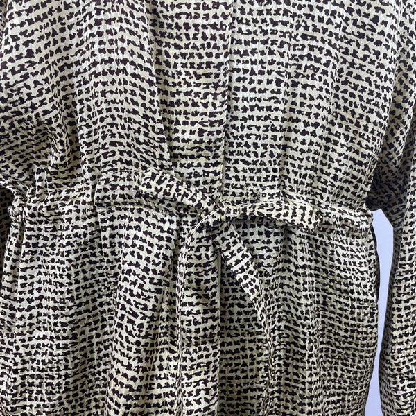 Anne Kleinll Women’s Brown Tunic With Belt Long Sleeve Modern Look Sz 8
