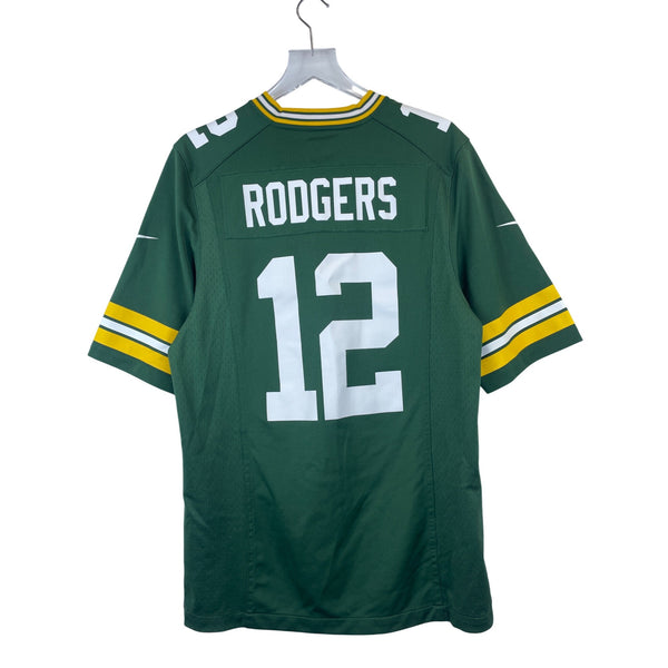 Nike Mens Green Rodgers 12 NFL On-Field Jersey Small Lightweight Game-Day Uniform