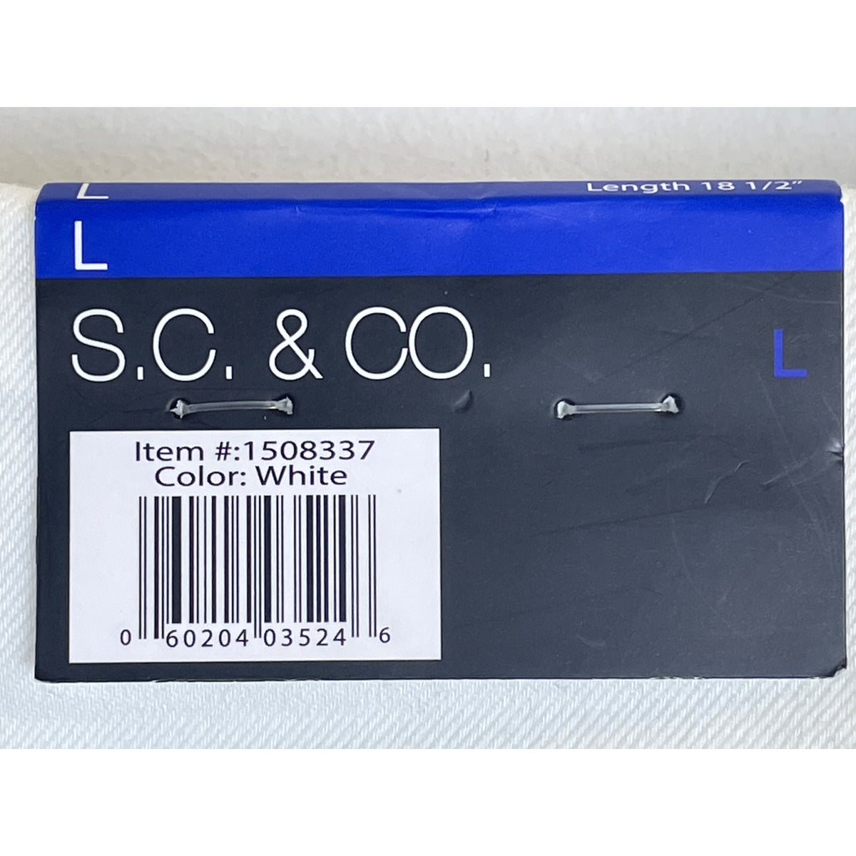 S.C. & Co. Womens White Cotton Blend Stretch Denim Skirt With Pockets Size Large