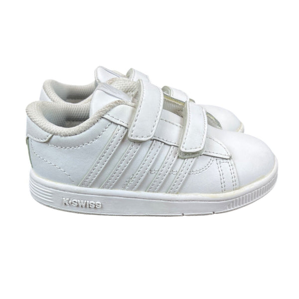 K-Swiss Infants White Strapped Sneakers Size 8