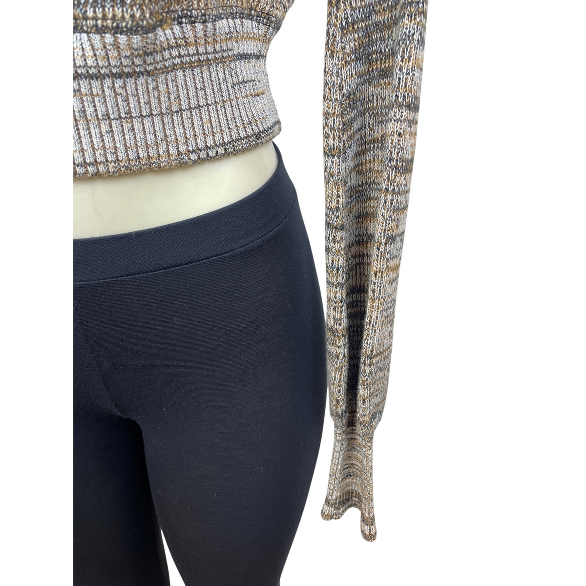 Free People Off-Shoulder Ribbed Knited Long Sleeve Sweater Size SP