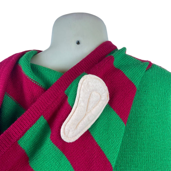 Hooked Up Women’s Green Ugly Christmas Sweater Knit Size XL