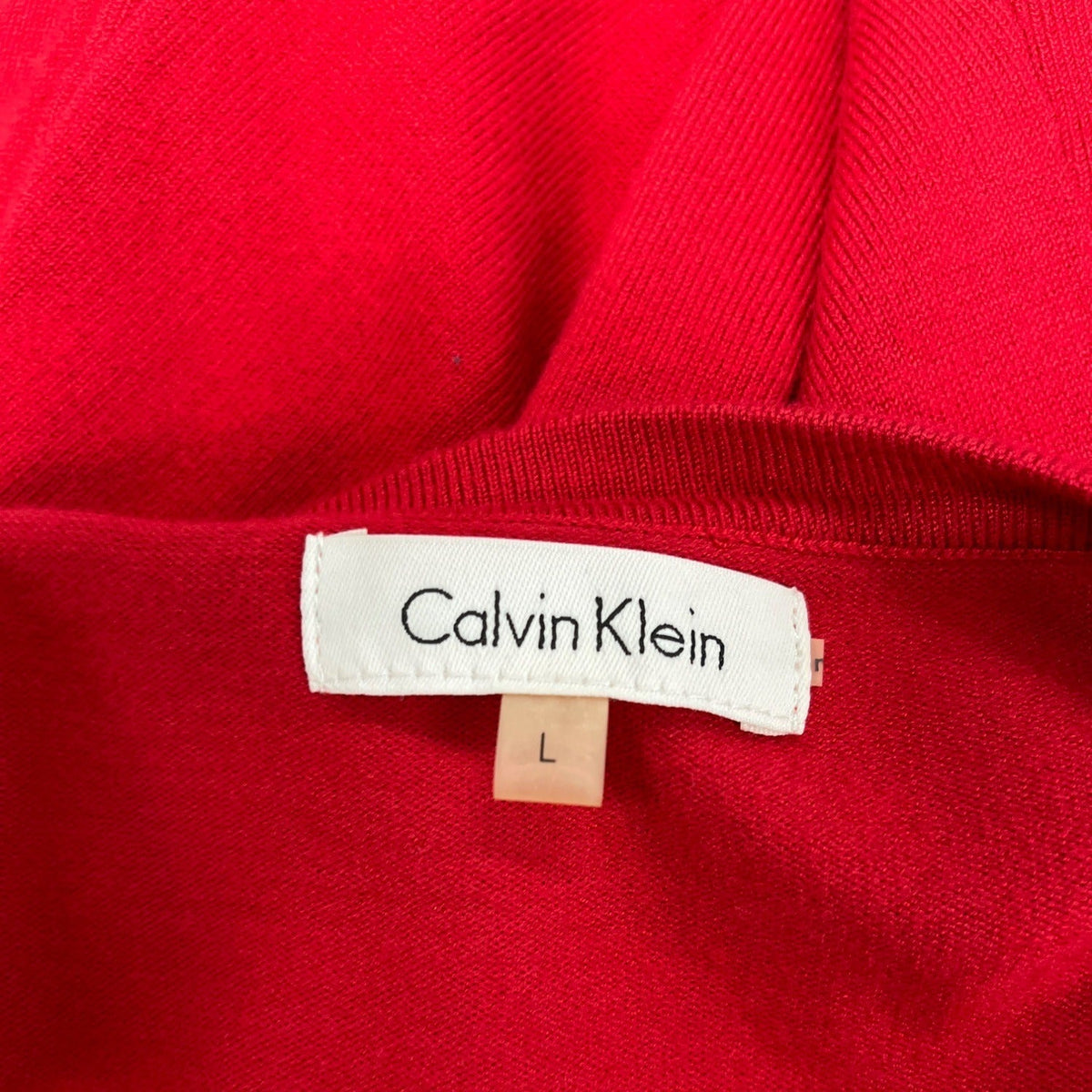 Calvin Klein Womens Red Button-Front Cardigan Sweater Size L