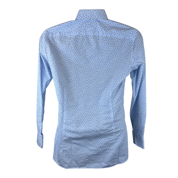 Bonobos Mens Light Blue Button-Up Shirt Floral Print Slim Fit Sz 14.5