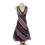 Ralph Lauren Womens Multicolor Striped Sleeveless V-Neck Dress Sz 14 - New
