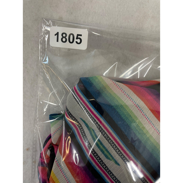 Ralph Lauren Womens Multicolor Striped Sleeveless V-Neck Dress Sz 14 - New
