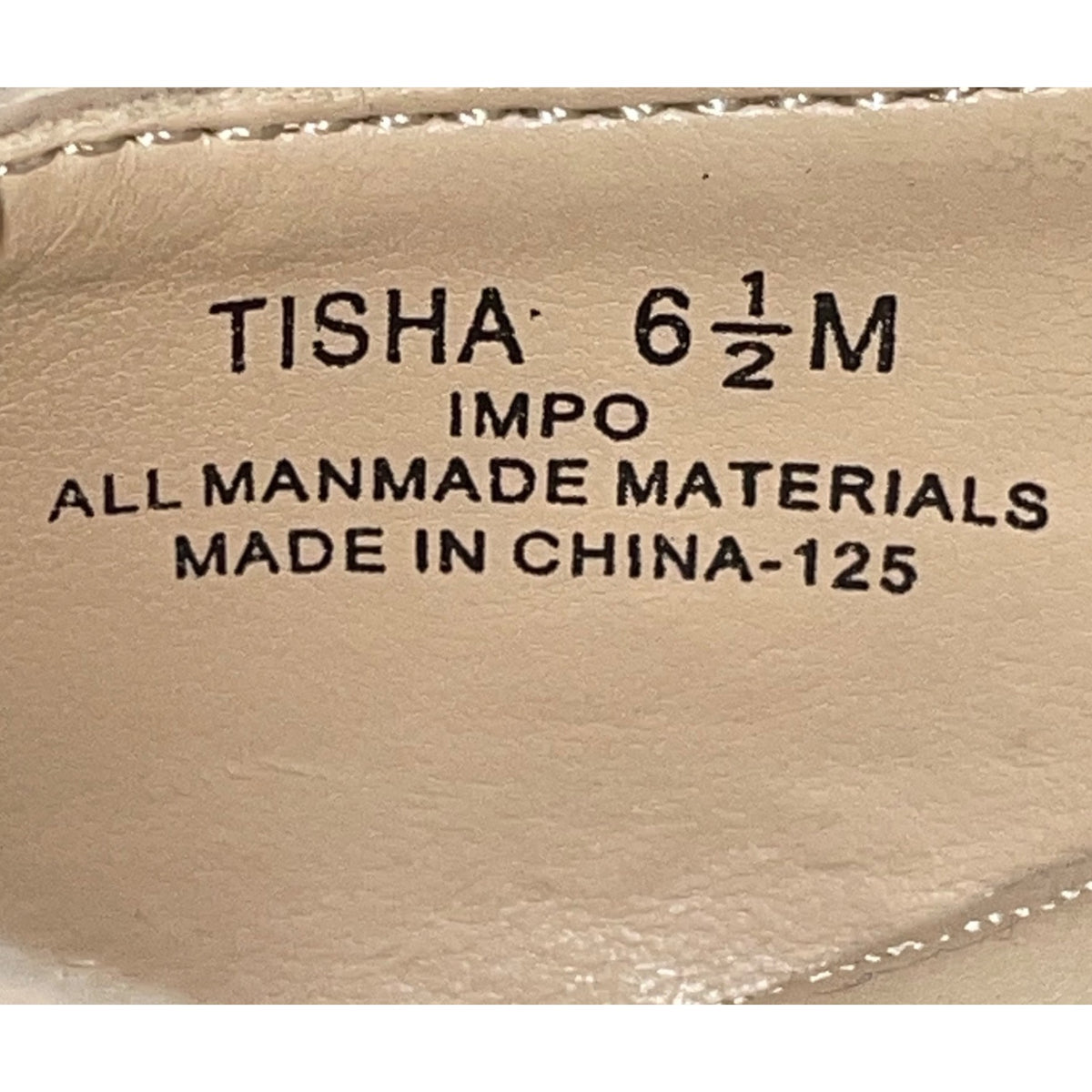 Impo Women’s Black & Nude Patent T-Strap Pointed Toe Tisha High Heels Size 6.5M