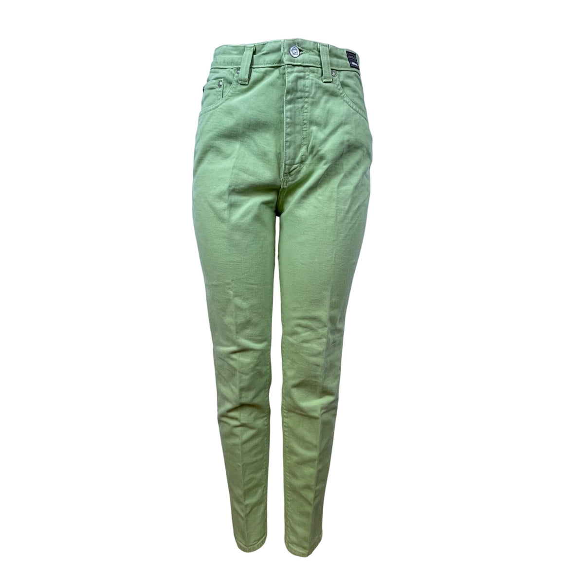 Versace Mint Green Women’s Cotton Blend Skinny Fit Jeans Size 32x46