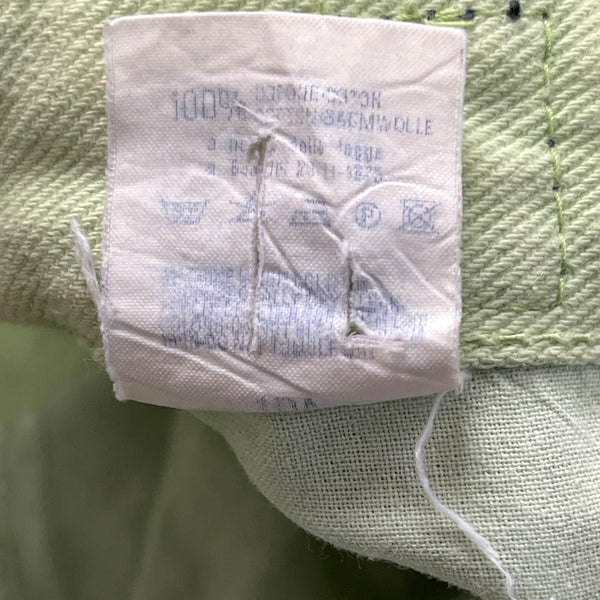 Versace Mint Green Women’s Cotton Blend Skinny Fit Jeans Size 32x46