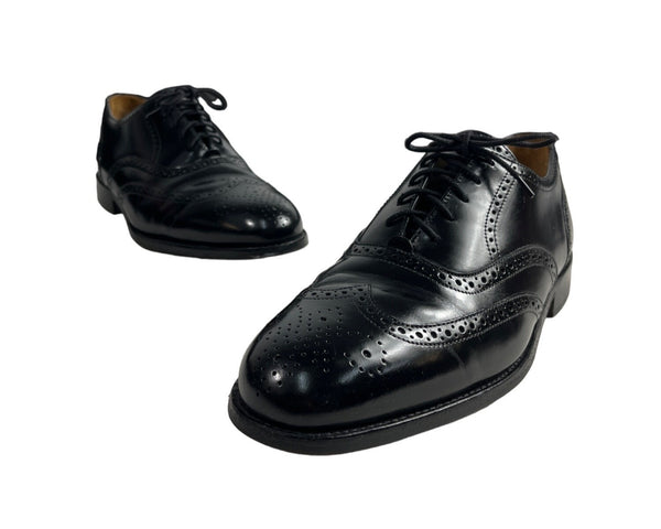 Bostonian Men's Black Crown Windsor Oxfords First Flex Leather Shoes Sz 10