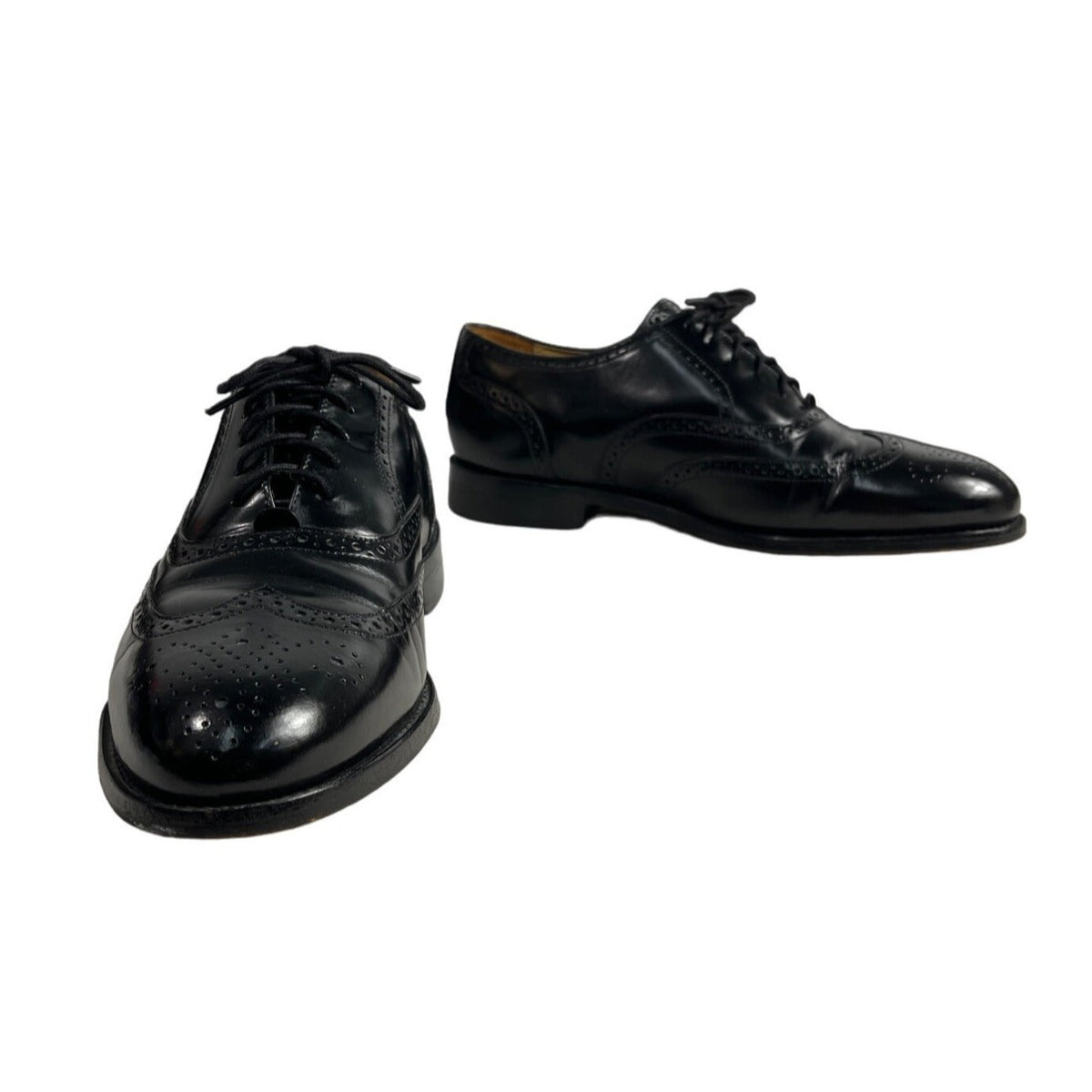 Bostonian Men's Black Crown Windsor Oxfords First Flex Leather Shoes Sz 10