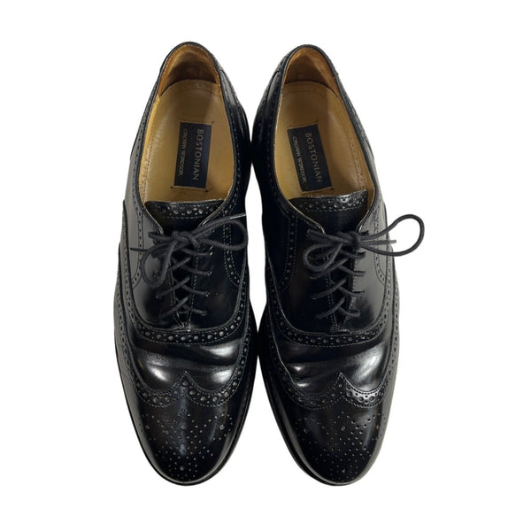 Bostonian Men's Black Crown Windsor Oxfords First Flex Leather Shoes Sz 10