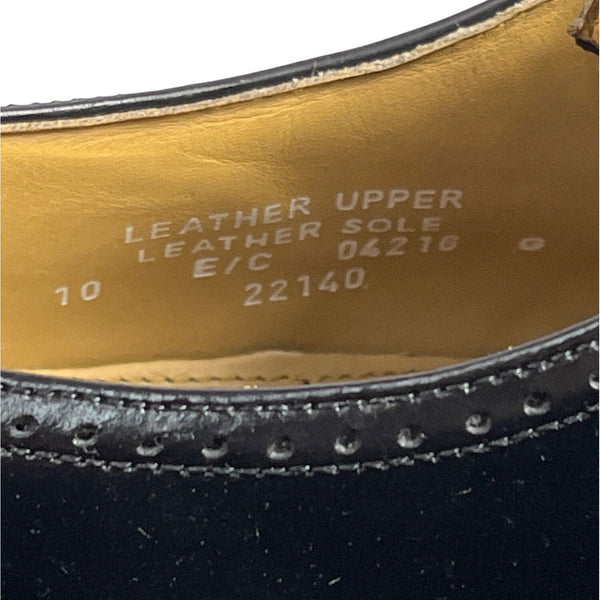 Bostonian Men's Black Crown Windsor Oxfords First Flex Leather Shoes Sz 10