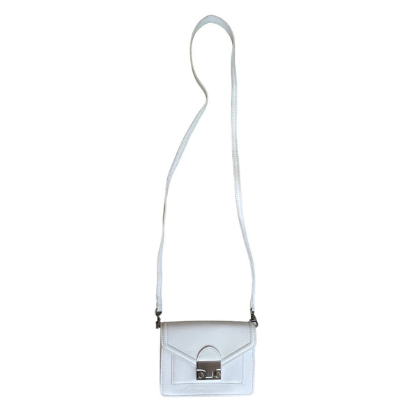 Loeffler Randall Women's White Baby Rider CrossBody Bag Sz S
