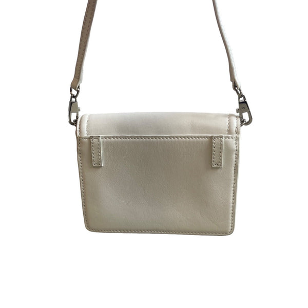 Loeffler Randall Women's White Baby Rider CrossBody Bag Sz S