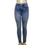 Tribal Jeans Embroidered Denim Skinny Jeans Floral Pattern Stretchy Size 4