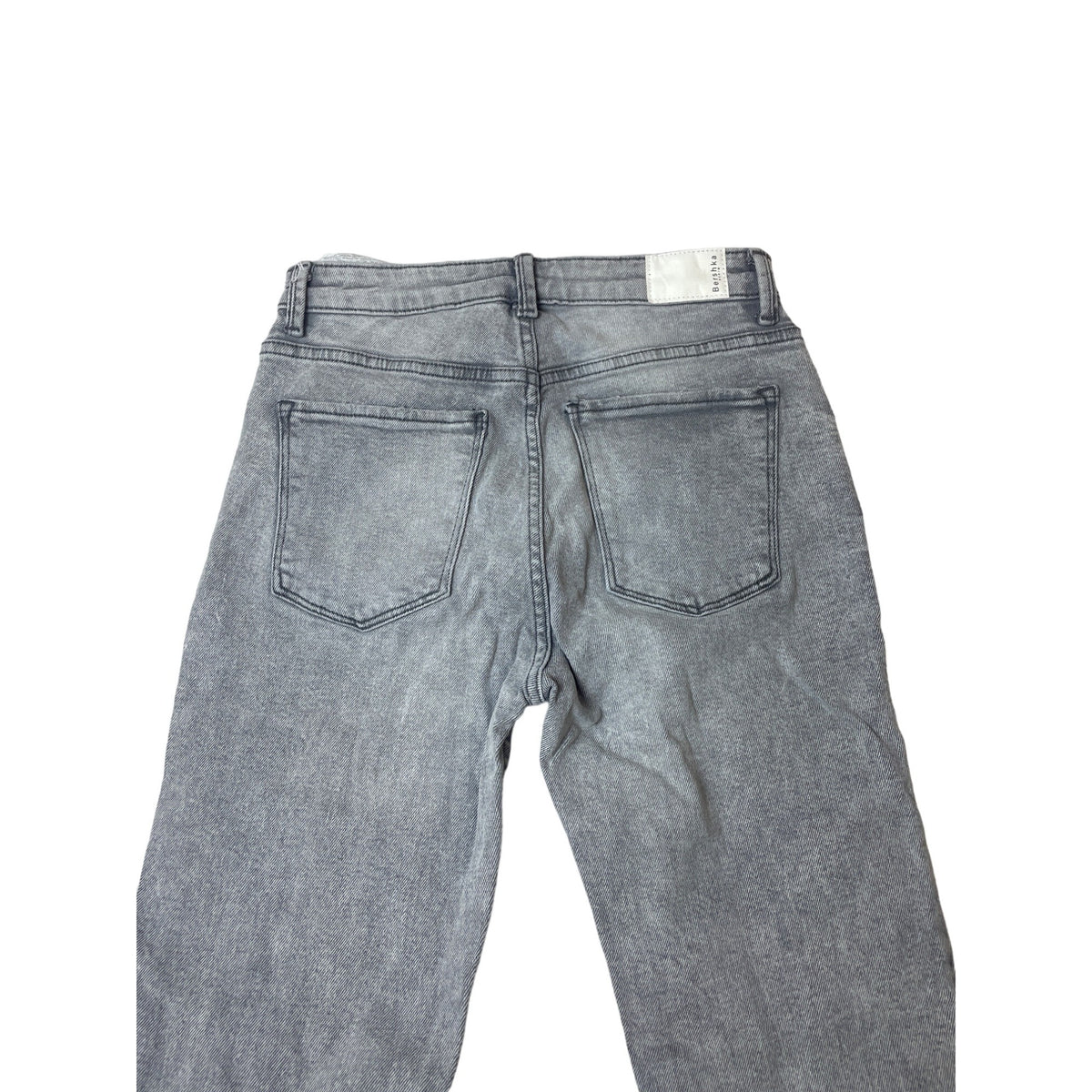 Bershka Denim Women's Grey Washed Medium Rise Skinny Jeans Sz 38
