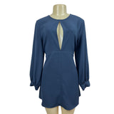 Zara Women’s Navy Blue Long Sleeve Shirt Dress Sz L