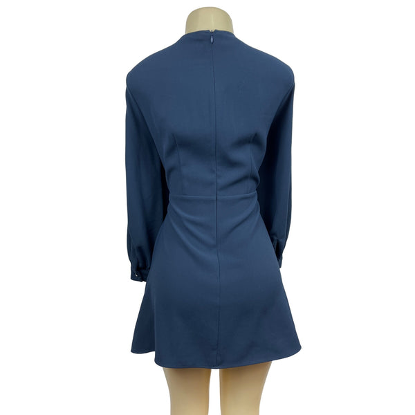 Zara Women’s Navy Blue Long Sleeve Shirt Dress Sz L