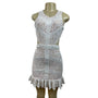 Hello Molly White Lace Mini Dress With Open Back & Tie Detail Size M - New