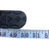 Vtg 1982 Bergamot Dungeons and Dragons Warrior Enameled Black and Leather Belt