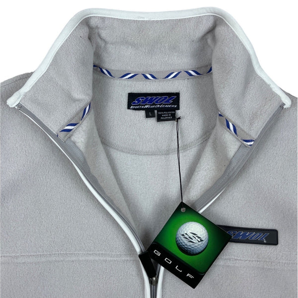 Swol Men’s Gray Sleeveless Zip Up Golf Vest Sz L - NWT